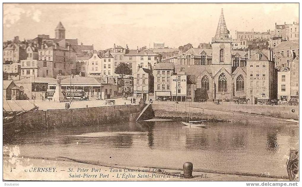 Guernesey / Très Belle Vue Du Port / Entourage Un Peu Blanchi - Guernsey