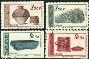 1954 CHINA S09K Great Motherland (5th Set) : Ancient Cultural Relics CTO SET - Gebraucht