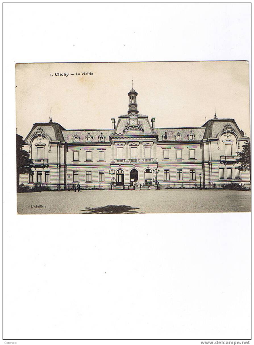 92  CLICHY  La Mairie  Circulée  1909 - Clichy