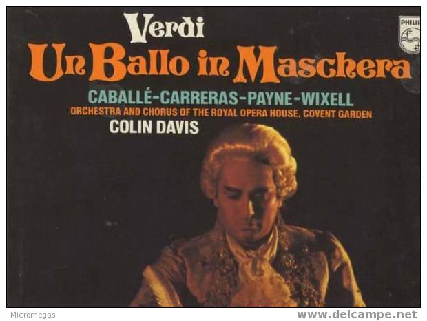 Verdi : Un Ballo In Maschera, Colin Davis - Opera