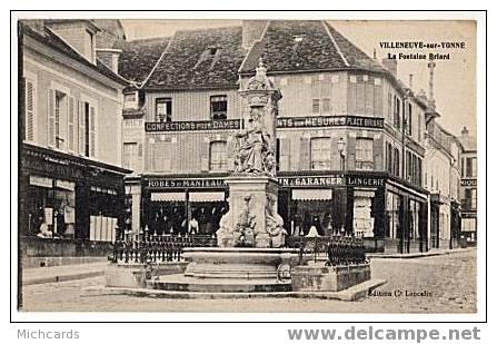 CPA 89 VILLENEUVE SUR YONNE - La Fontaine Briard - Villeneuve-sur-Yonne