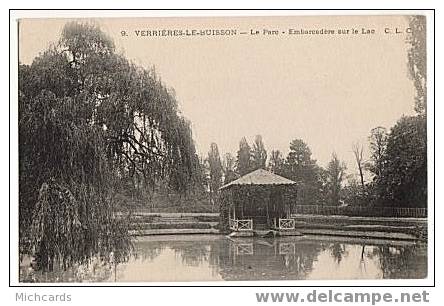 CPA 91 VERRIERES LE BUISSON - Le Parc - Embarcadere Sur Le Lac - Verrieres Le Buisson