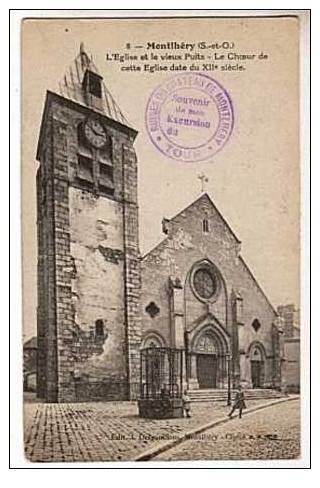 CPA 91 MONTLHERY - L Eglise Et Le Vieux Puits - Montlhery