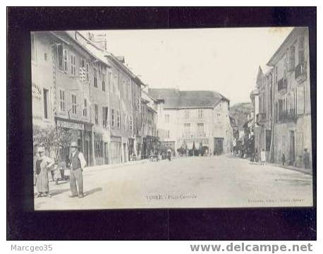 13219 Yenne Place Centrale édit.reveyron Animée Belle Carte La Poste Au 1er Mag.à Gauche , Café De La Paix - Yenne