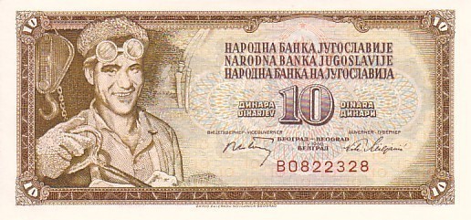 YOUGOSLAVIE   10 Dinara  Daté Du 01-05-1968   Pick 82a     ***** BILLET  NEUF ***** - Joegoslavië