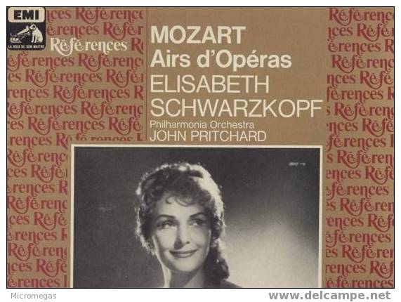 Mozart : Airs D´opéras, Schwarzkopf - Opera