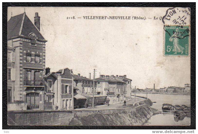 VILLEVERT-NEUVILLE - Le Quai - Neuville Sur Saone