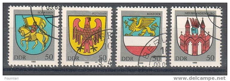 ALLEMAGNE De L'Est (DDR) - Lot Armoiries De Villes - Collections