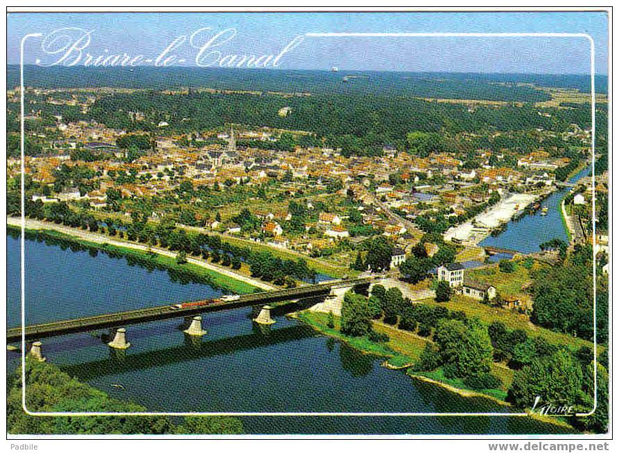 Carte Postale 45 E Briare Le Canal - Vue Aérienne Du Pont-canal De Briare - Briare