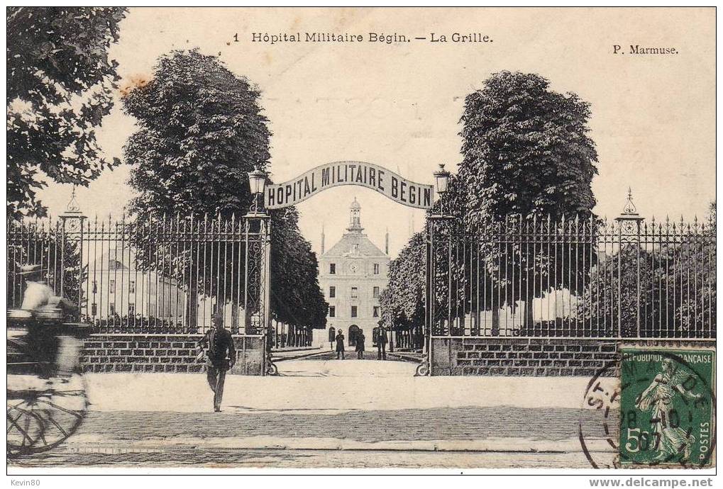94 SAINT MANDE Hôpital Militaire Béguin La Grille Cpa Animée - Saint Mande