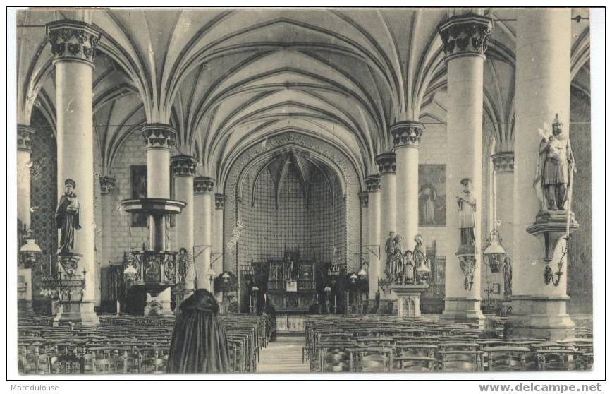 Kortemark. De Kerk, Binnenzicht. L´église, Vue Intérieure. Postzegel - Timbre N° 139. - Kortemark