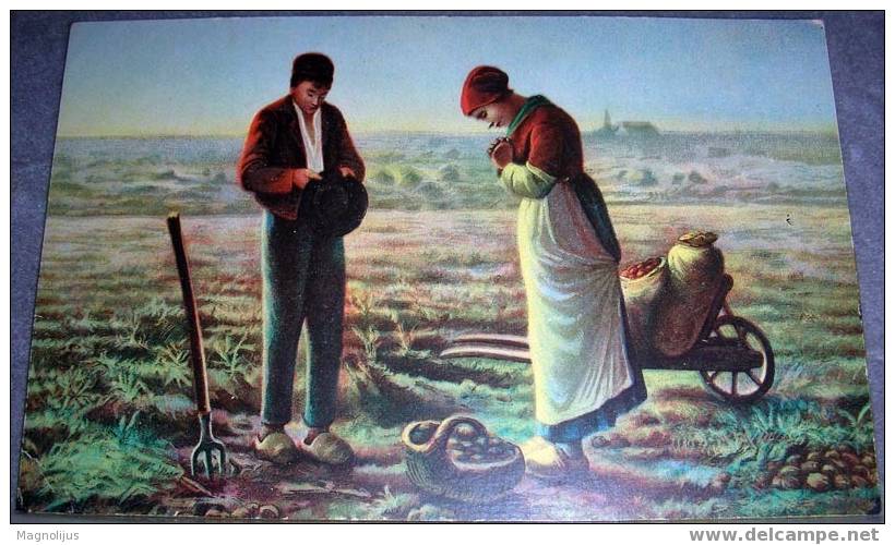 Field Works, Stengel, Prayer, Vintage Postcard - Landwirtschaftl. Anbau