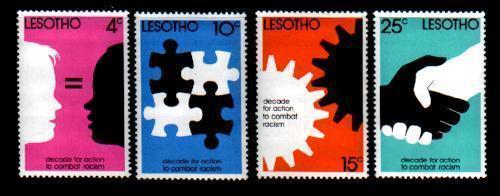 LESOTHO 1977 MNH Stamp(s) Anti Racism 241-244 #2640 - Lesotho (1966-...)