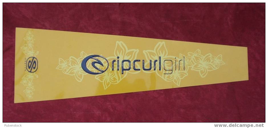 Plaque Métal "RIPCURL GIRL". - Placas En Aluminio (desde 1961)