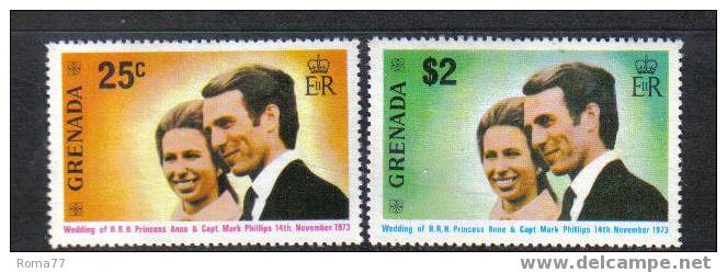 801 - GRENADA, 1973 : Royal Wedding Ann And Mark  *** - Grenada (...-1974)