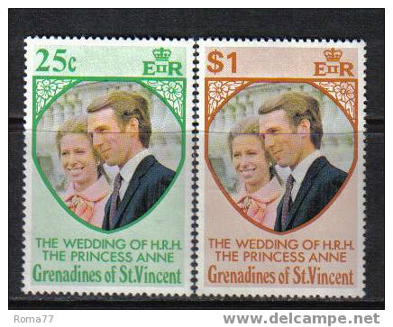 810 - GRENADINES ST VINCENT, 1973 : Royal Wedding Ann And Mark  *** - St.Vincent (...-1979)