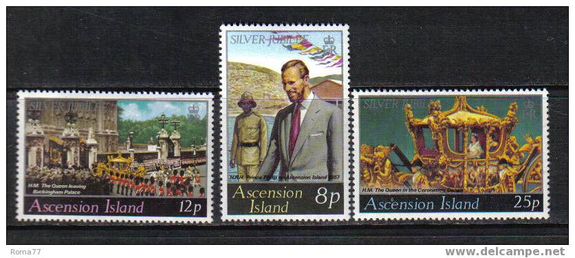 826 - ASCENSION, 1977 : Silver Jubilee Elizabeth II  *** - Ascension