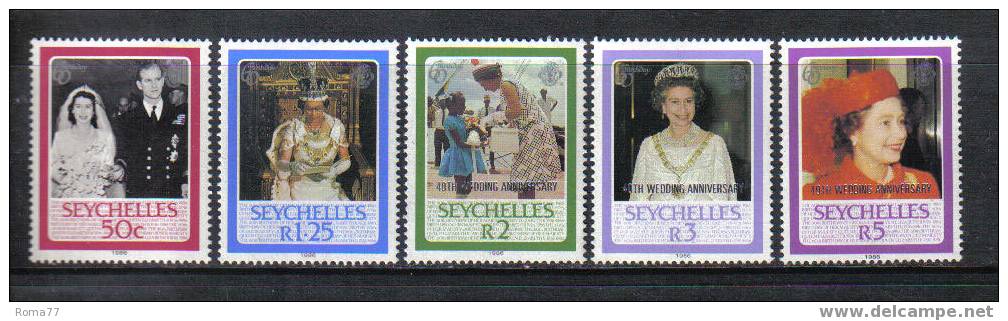 985 - SEYCHELLES, 1986 : Queen Elizabeth 60th Birthday  *** - Seychelles (1976-...)