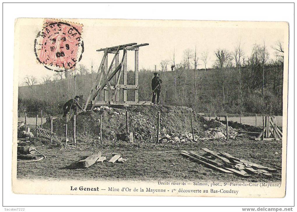 LE GENEST  MINE D'OR DE LA MAYENNE -  LE BAS COUDRAY - Le Genest Saint Isle