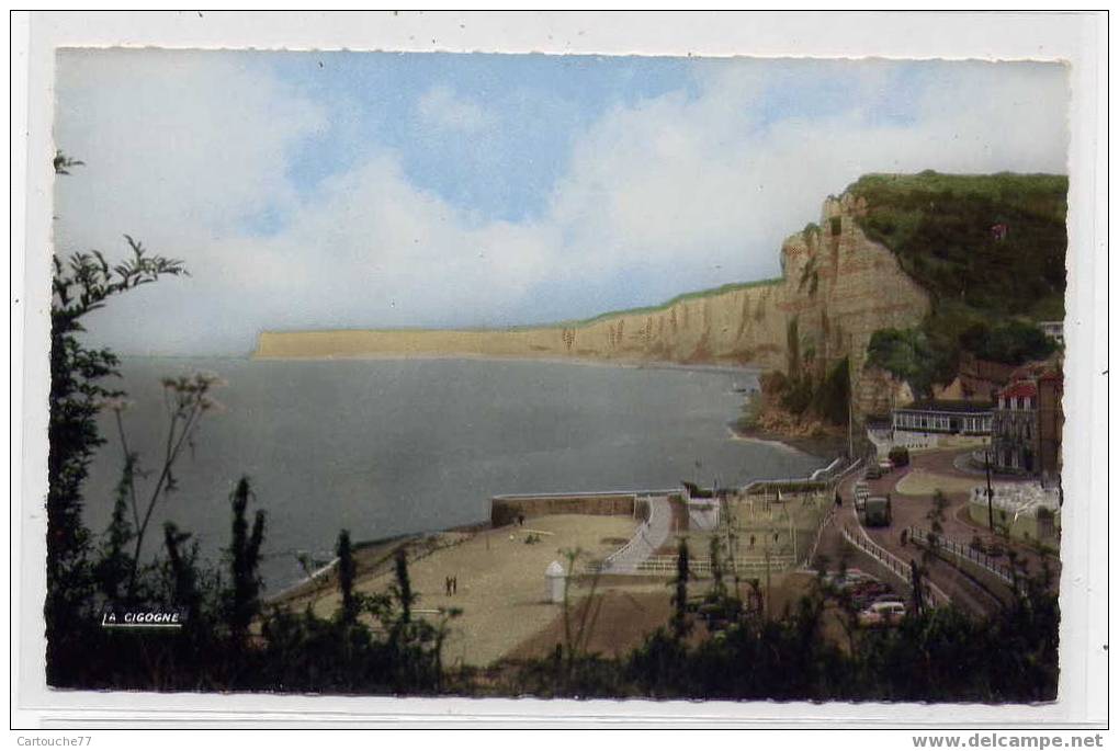 K3 - YPORT - Les Falaises Et La Plage (carte Semi-moderne) - Yport