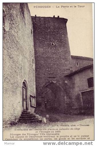 PEROUGES La Porte Et La Tour - Oyonnax