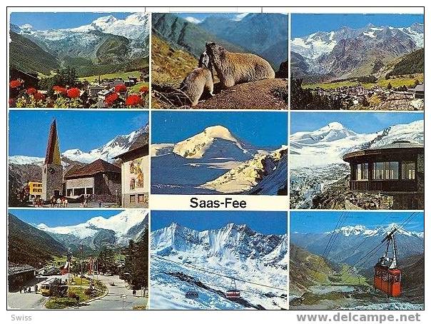 SAAS-FEE POSTAUTO  LUFTSEILBAHN - Saas-Fee