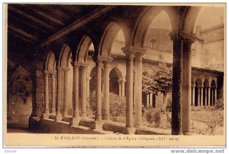 SAINT EMILION - Cloître De L´Eglise Collégiale (XIV° Siècle) - - Saint-Emilion