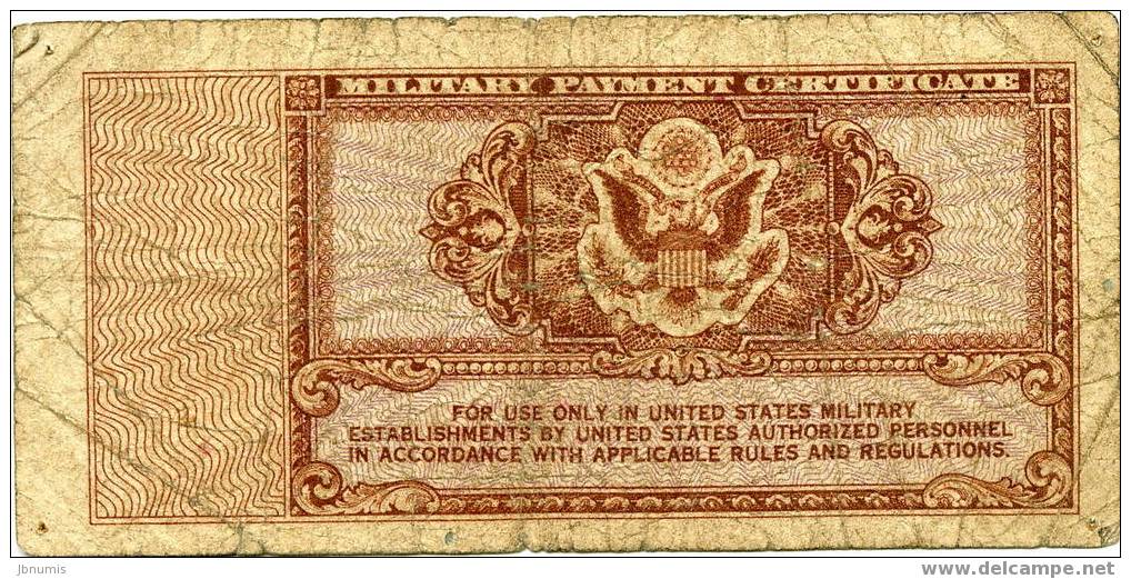 Etats-Unis USA Military Payment Certificate 25 Cents Séries 472 - 1948-1951 - Serie 472