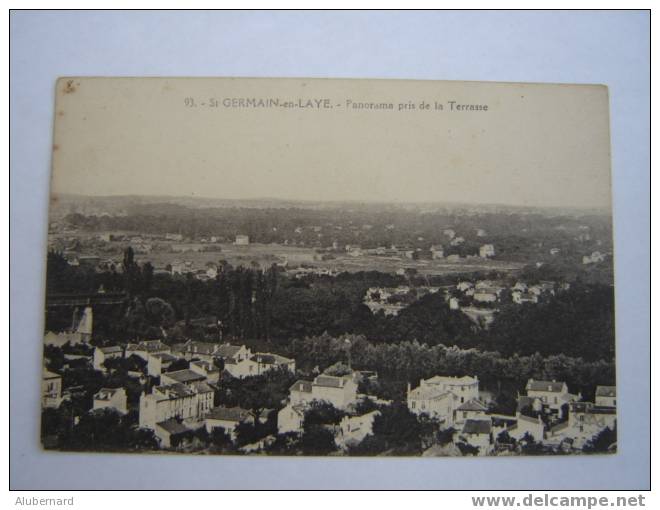 St Germain En Laye .panorama Pris De La Terrasse . - St. Germain En Laye (Château)