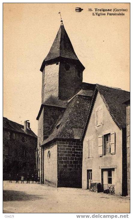 Hirondelle - 35 TREIGNAC - L'Eglise Paroissiale - Treignac