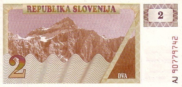 SLOVENIE   2Tolarjev  Daté De 1990   Pick 2a   ***** BILLET  NEUF ***** - Slovenië