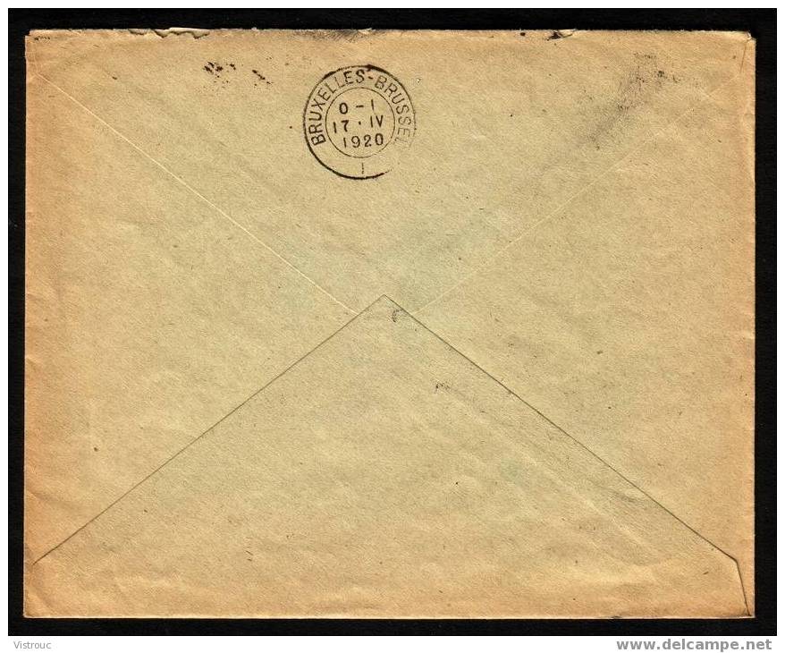 COB N°139Aa  Seul Sur Lettre - Oblitération: "OOSTENDE - 1E  16-IV-1920". - Cartas & Documentos