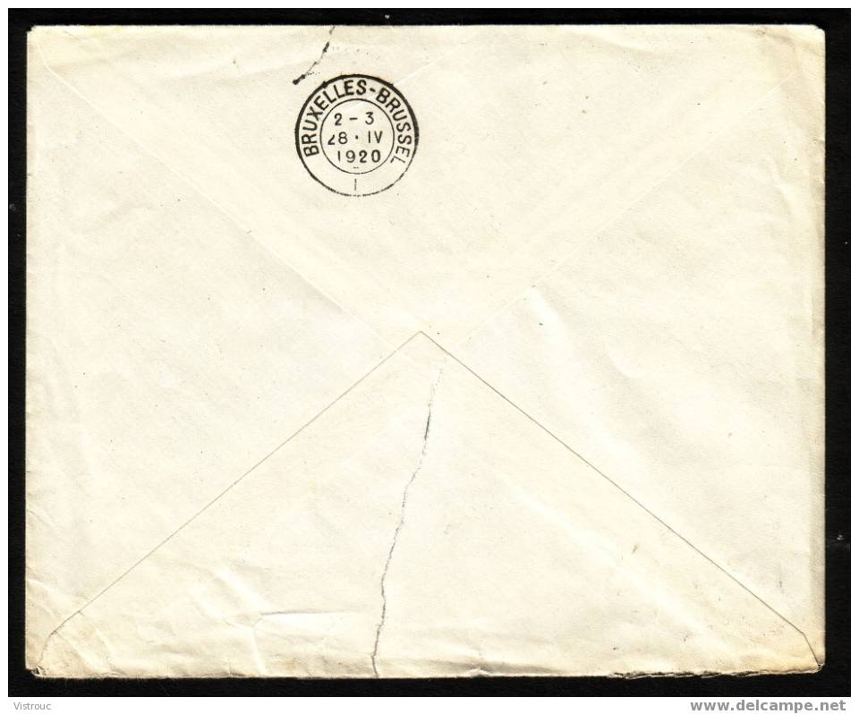 COB N°139Aa  Seul Sur Lettre - Obltération: "AYWAILLE - 27-IV-1920". - Lettres & Documents