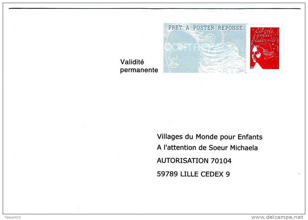 PAP Réponse Luquet RF Villages Du Monde Pour Enfants. Référence 0301889.TBE. - PAP: Antwort/Luquet