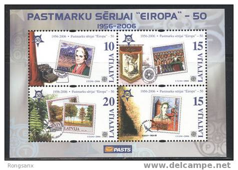 2006 LATVIA  50th ANNIV EUROPA(SOS) MS OF 4V - 2006