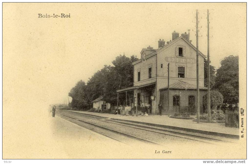 Cpa (77) Bois Le Roi Brolles. La Gare - Bois Le Roi