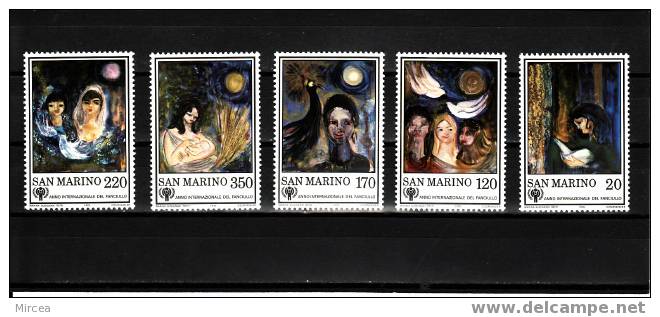 Saint-Marin Yv.no.982/6 Neuf** - Unused Stamps