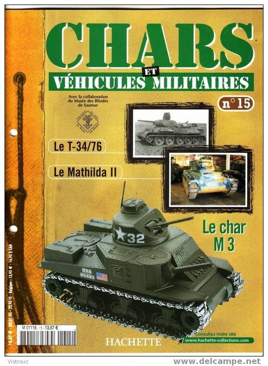 Chars Et Véhicules Militaires  N° 15 - HACHETTE - Storia