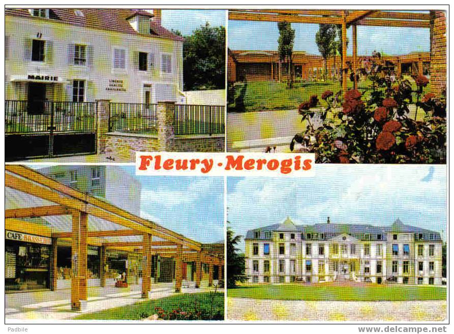 Carte Postale   91.  Fleury-Merogis Centre Jean-Moulin  Centre Commercial, La Mairie, - Fleury Merogis