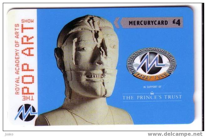Royal Academy Of Arts - THE POP ART Mohs - Mercurycard - Mercury Communications & Paytelco