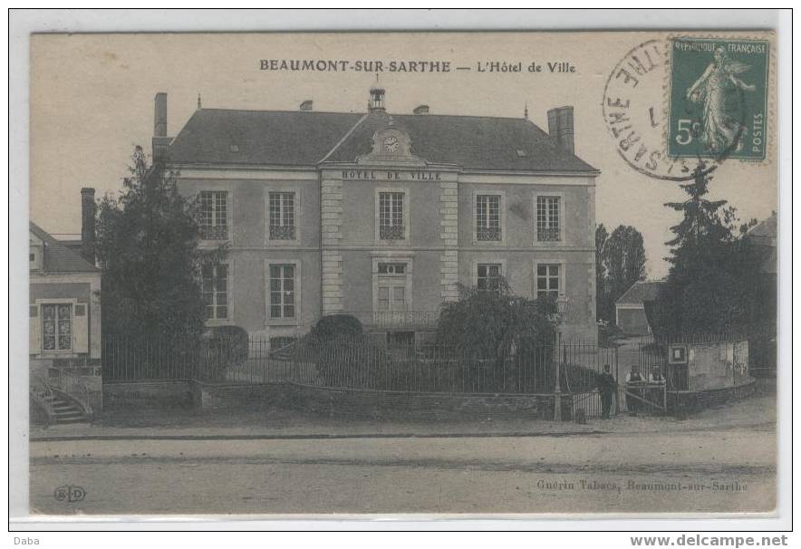 BEAUMONT SUR SARTHE. L'HÔTEL DE VILLE - Beaumont Sur Sarthe