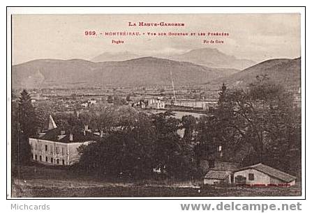 CPA 31 MONTREJEAU - Vue Sur Gourdan Et Les Pyrenees - Montréjeau