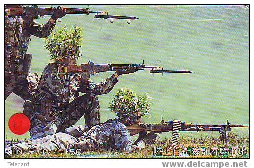 Leger (1) Soldiers - Military - Army - Militar - Militaire - Ejercito - Armee - Armata - Esercito Sur Telecarte Japon - Armée