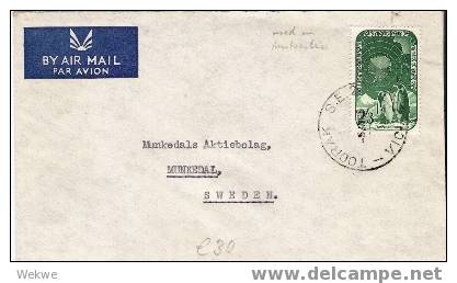 AA014/  AUSTRALIEN - Antarctic,  2,3 Sh Auf Brief  Tooraknach Schweden - Covers & Documents