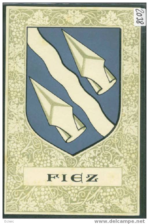 DISTRICT DE GRANDSON - FIEZ - ARMORIAL - TTB - Fiez