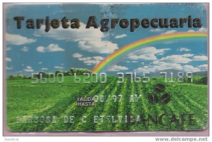 COLOMBIA- 1997- " TARJETA AGROPECUARIA " - BANCAFE - DEBIT CARD- CARTE BANCAIRE - Carte Di Credito (scadenza Min. 10 Anni)