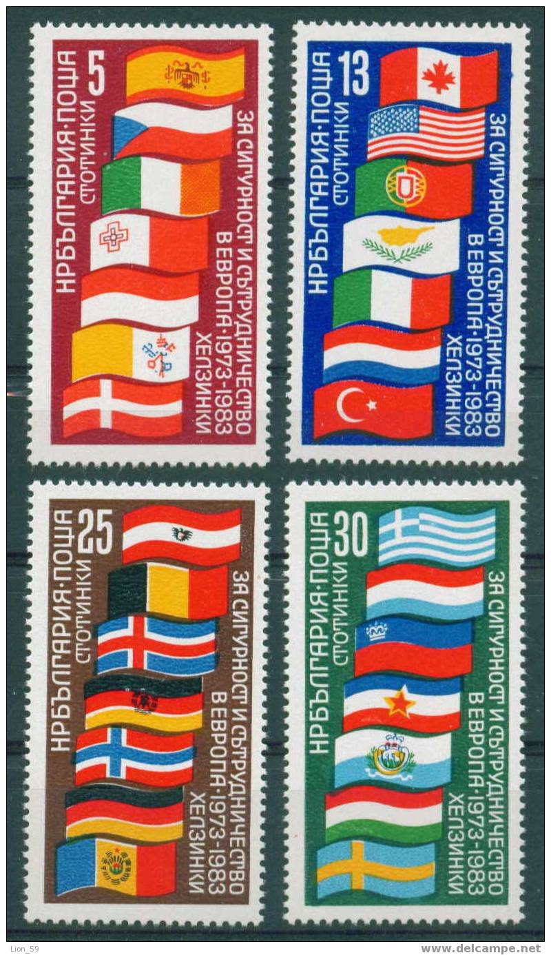 3182 Bulgaria 1982 EUROPA KSZE ** MNH / FLAG - Netherlands / Konferenz Uber Sicherheit Und Zusammenarbeit In Europa - Other & Unclassified