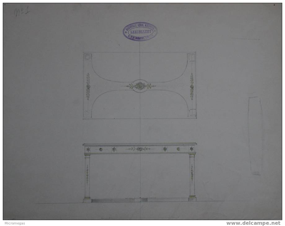 Dessin Ancien D´ébénisterie - Drawings