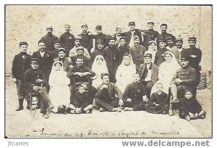 66 -RIVESALTES - Souvenir Du 29 Mai 1915 à L´ Hôpital De Rivesaltes - Carte Photo - Rivesaltes