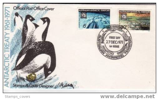 AUSTRALIAN ANTARTIC TERRITORY FDC MICHEL 19/20 - FDC